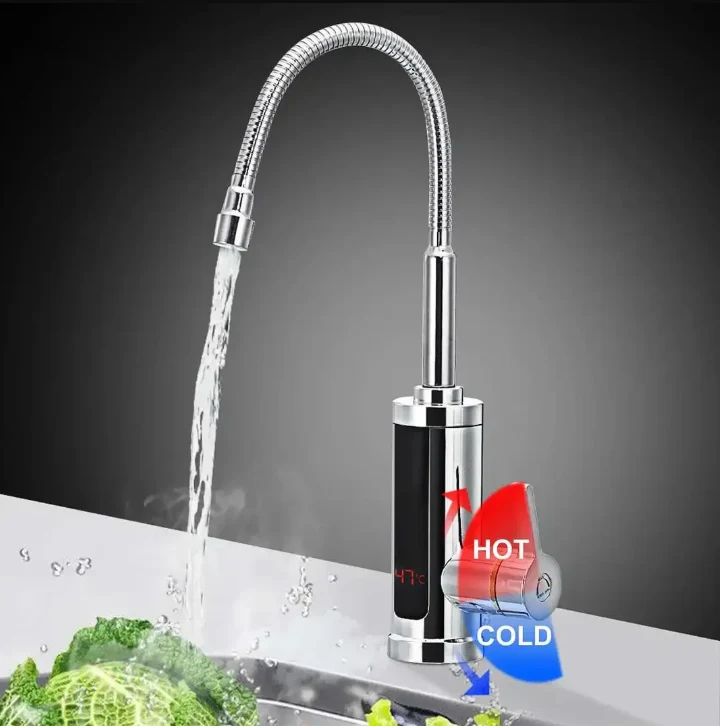 3000W Elektrische Instant Warmwaterkraan Keuken Glowblend