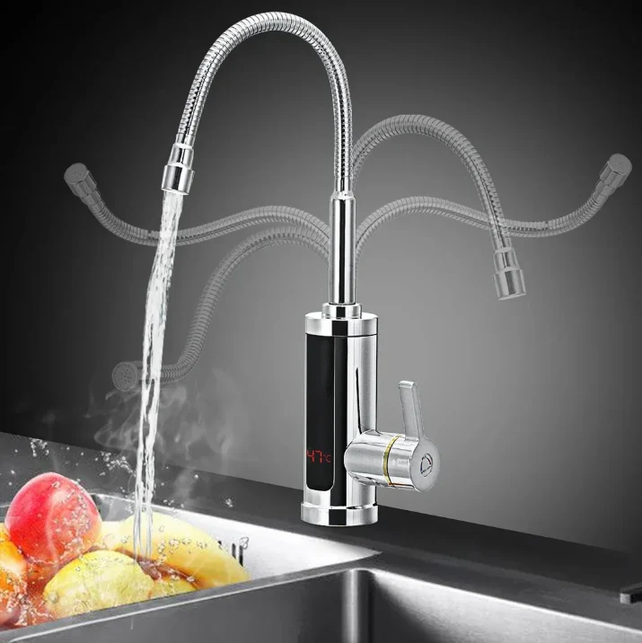 3000W Elektrische Instant Warmwaterkraan Keuken Glowblend