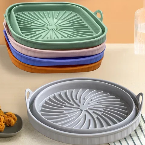 Hittebestendige Siliconen Mat voor Airfryer - Antiaanbak Glowblend