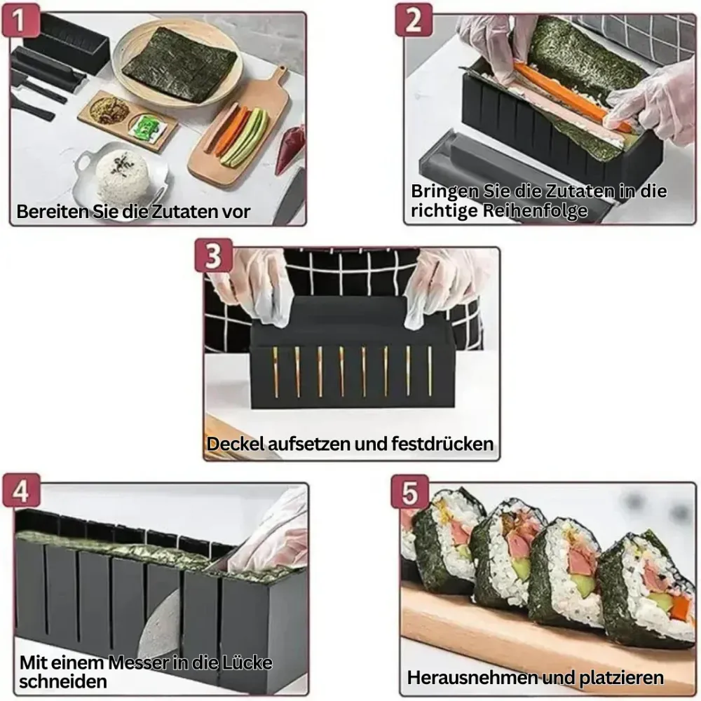 Sushi Rolset | Praktisch & Veelzijdig | Voor Beginners & Professionals Glowblend