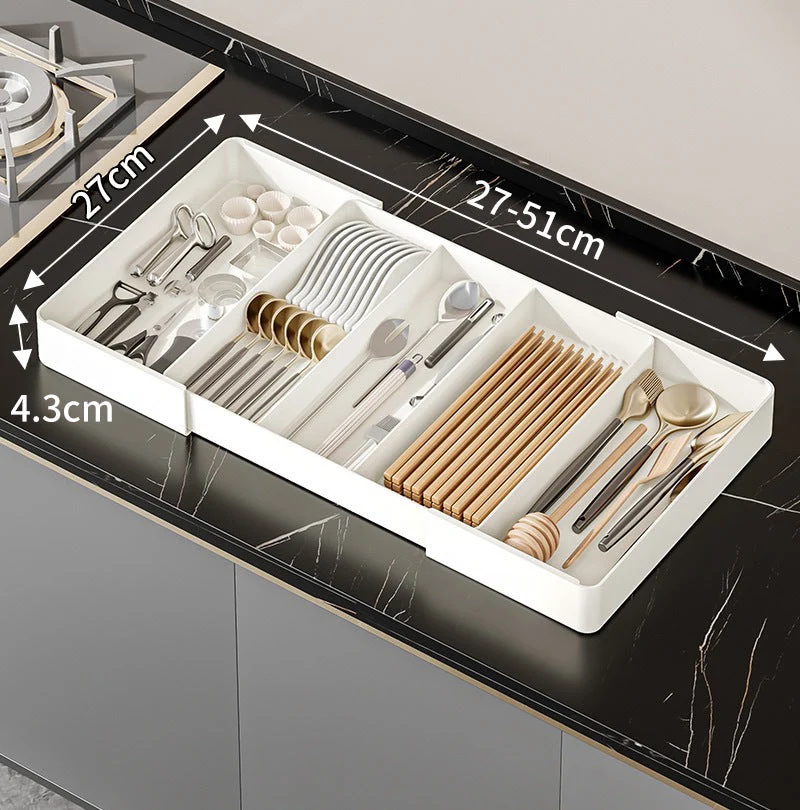 Uitschuifbare lade-organizer voor keukenbenodigdheden Glowblend