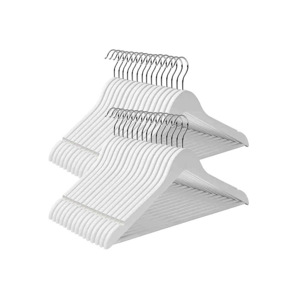 Set van 30 massief houten hangers SONGMICS