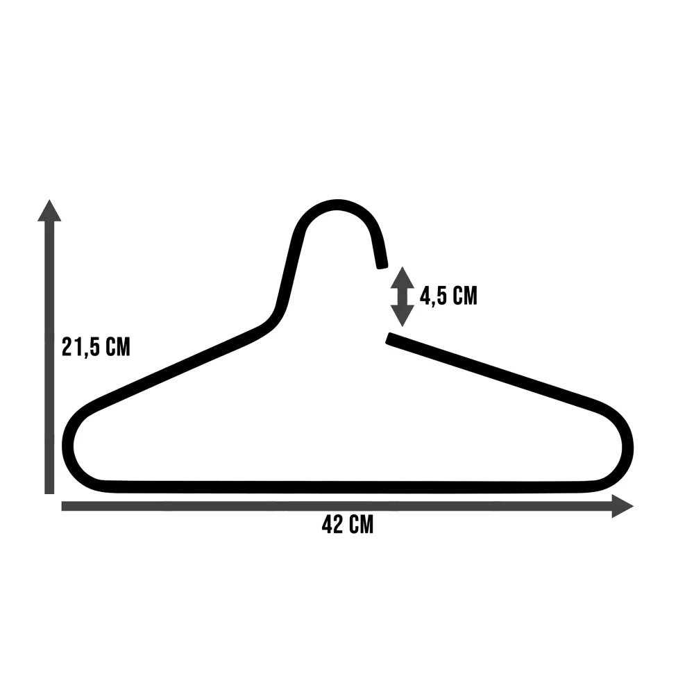 Spinder Design kledinghangers (set van 5) Victorie - Wit