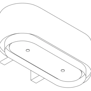 Wave 1129.100 OVAL X 100 cm wandafzuigkap - RVS - interne motor recirculatie - LED