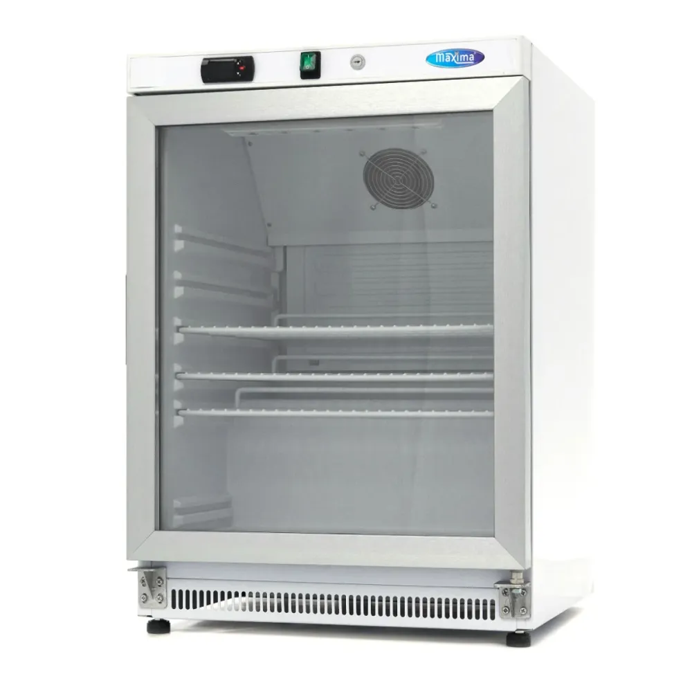 Koelkast - 200 L - Wit - met Glazen Deur - MAXIMA