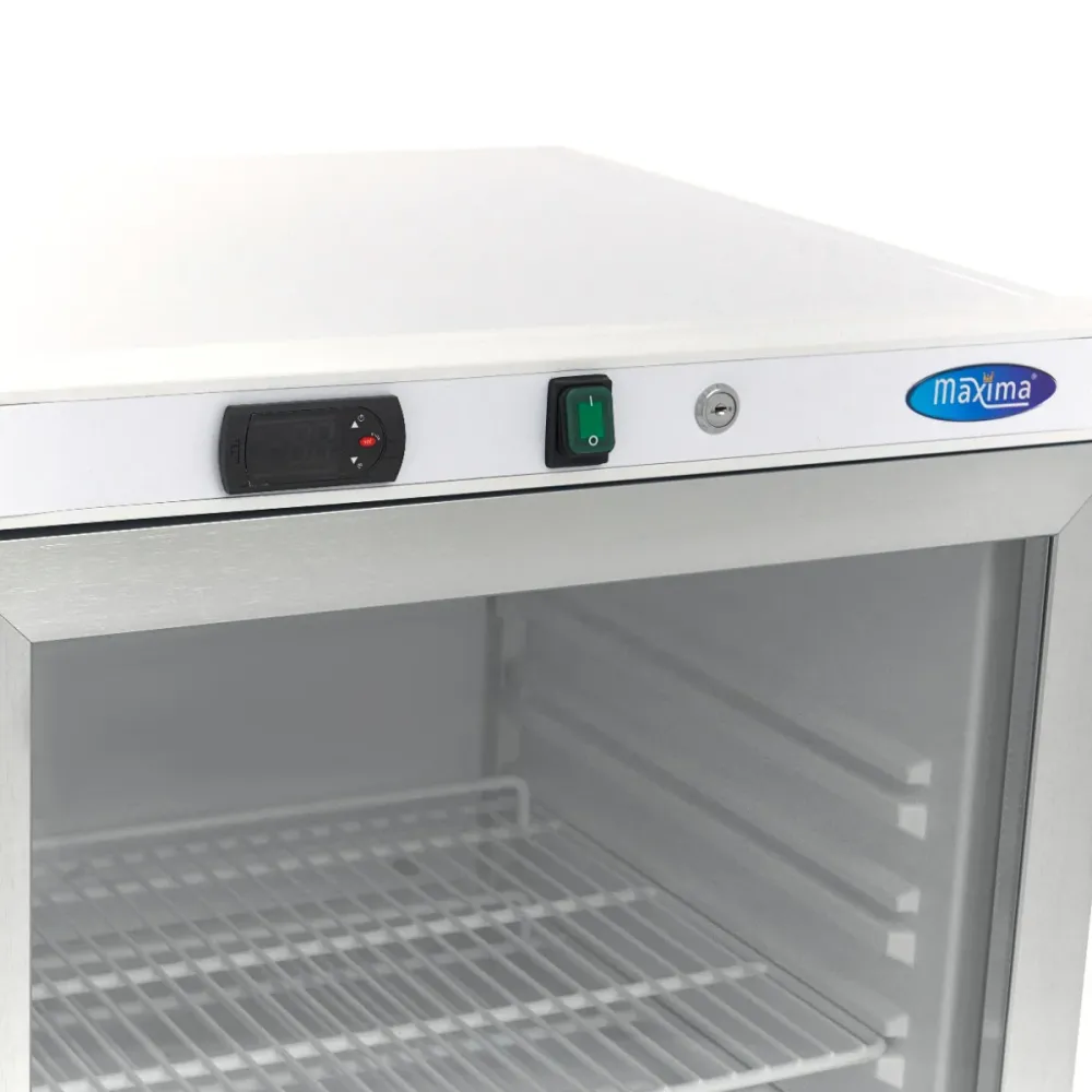 Koelkast - 200 L - Wit - met Glazen Deur - MAXIMA