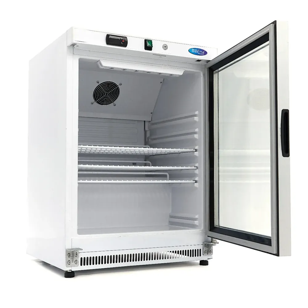 Koelkast - 200 L - Wit - met Glazen Deur - MAXIMA