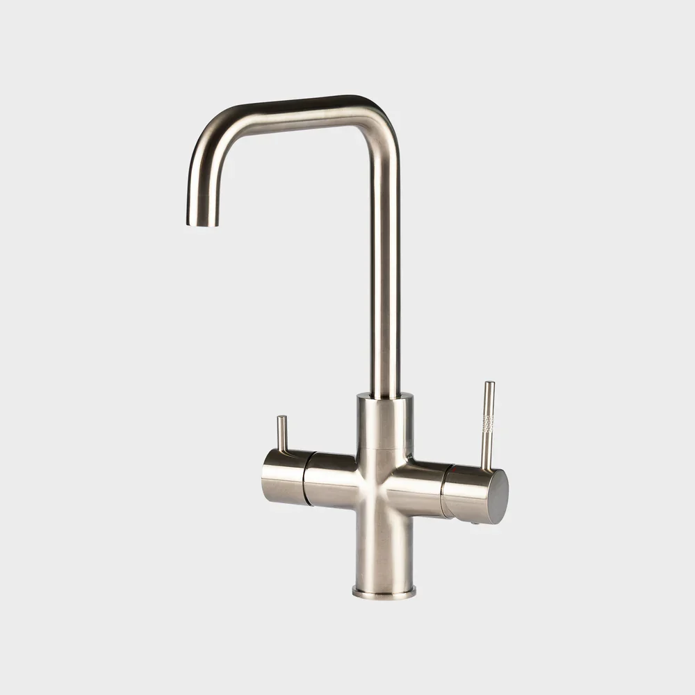 Unito Ace Boil RVS pvd U-uitloop kokendwaterkraan – strak design, direct kokend, warm en koud water. Unito-Ace
