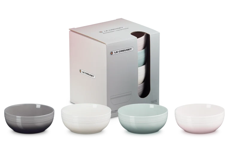 Le Creuset Ontbijtkommen 4st. 'Coupe' 770ml