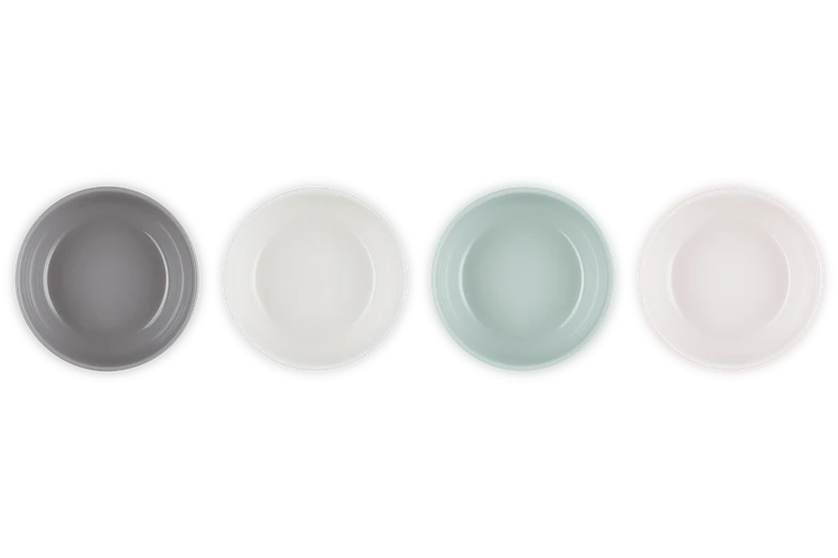 Le Creuset Ontbijtkommen 4st. 'Coupe' 770ml