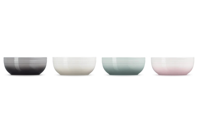 Le Creuset Ontbijtkommen 4st. 'Coupe' 770ml