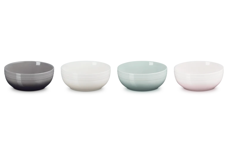 Le Creuset Ontbijtkommen 4st. 'Coupe' 770ml