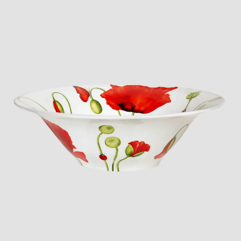 Taitù grote kom Red Dance fijn bone china porselein 12-11-7