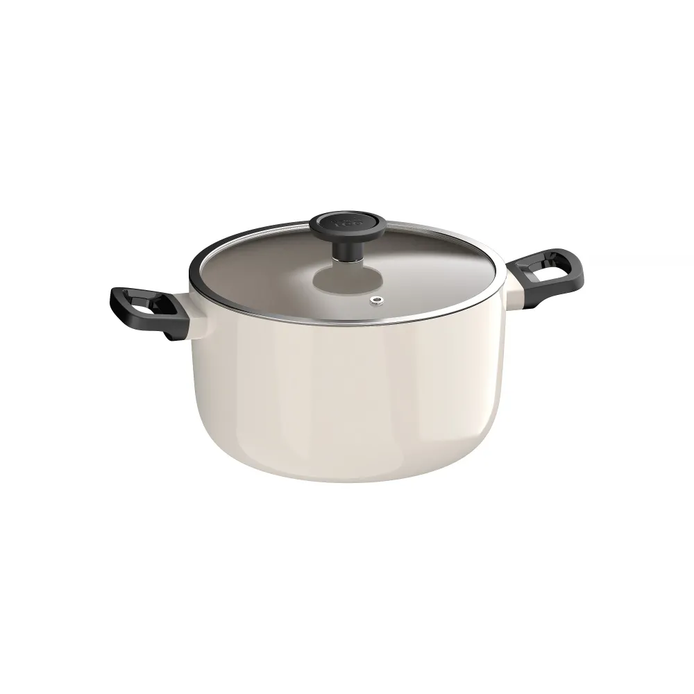LEO Kookpot antikleef met deksel Glints Spirit - Ø 24x14cm