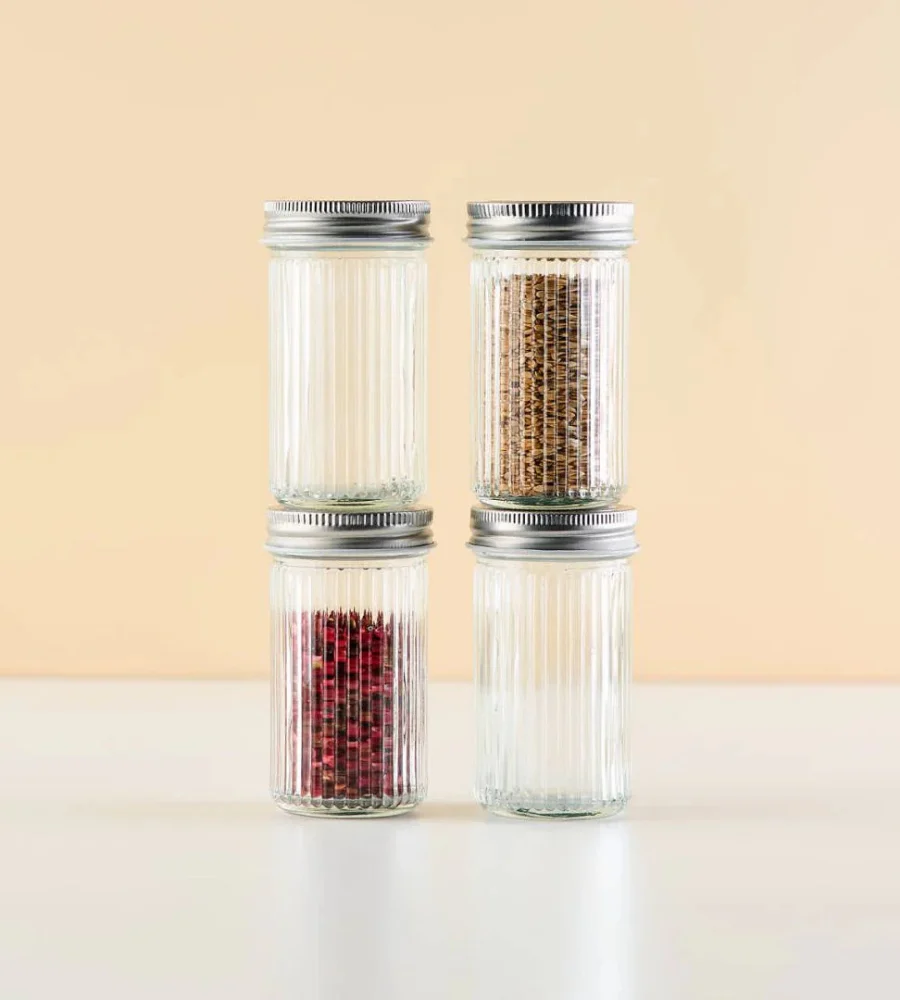 Kruidenpotjes RIPPLE - set van 4 stuks