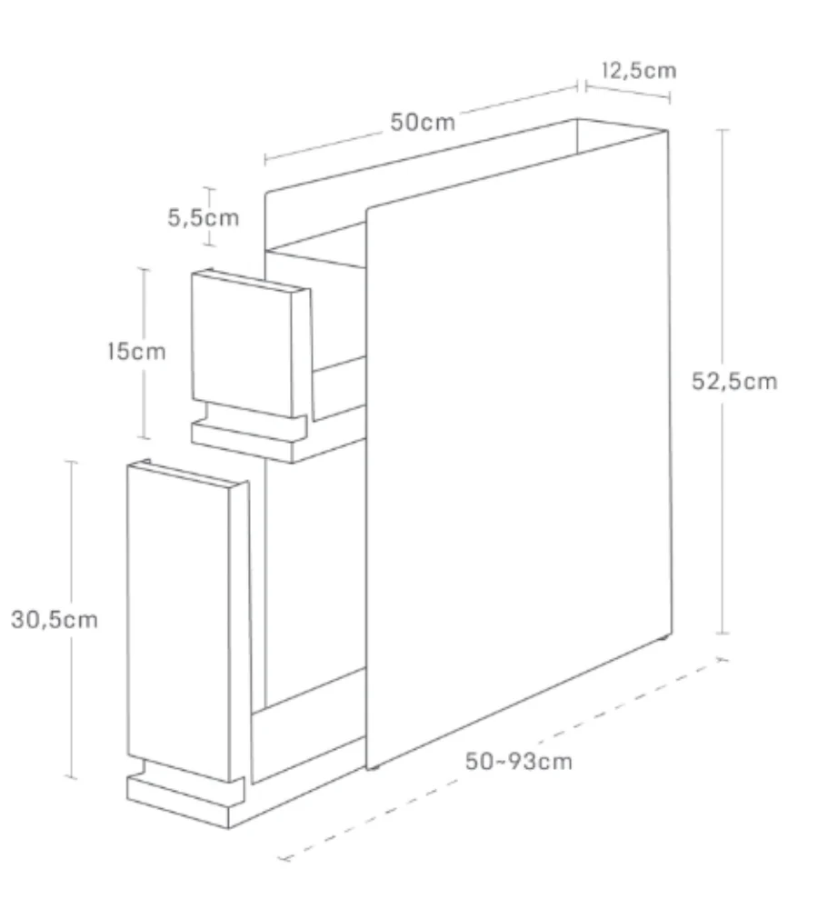 TOWER kruidenrek met 2 planken - Wit