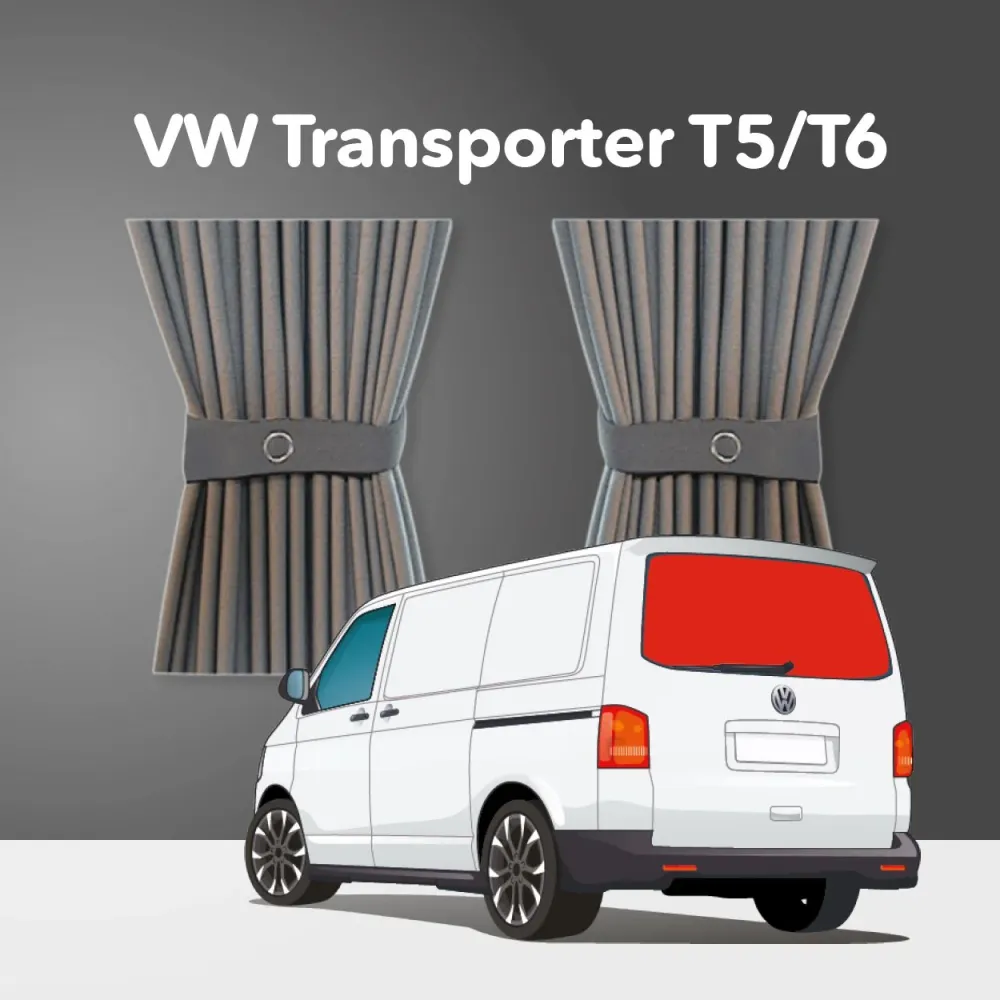 VW Transporter T5 to T6.1 (2003-2024) Curtain Kit - Tailgate Door Wiper conventioneel Grey)