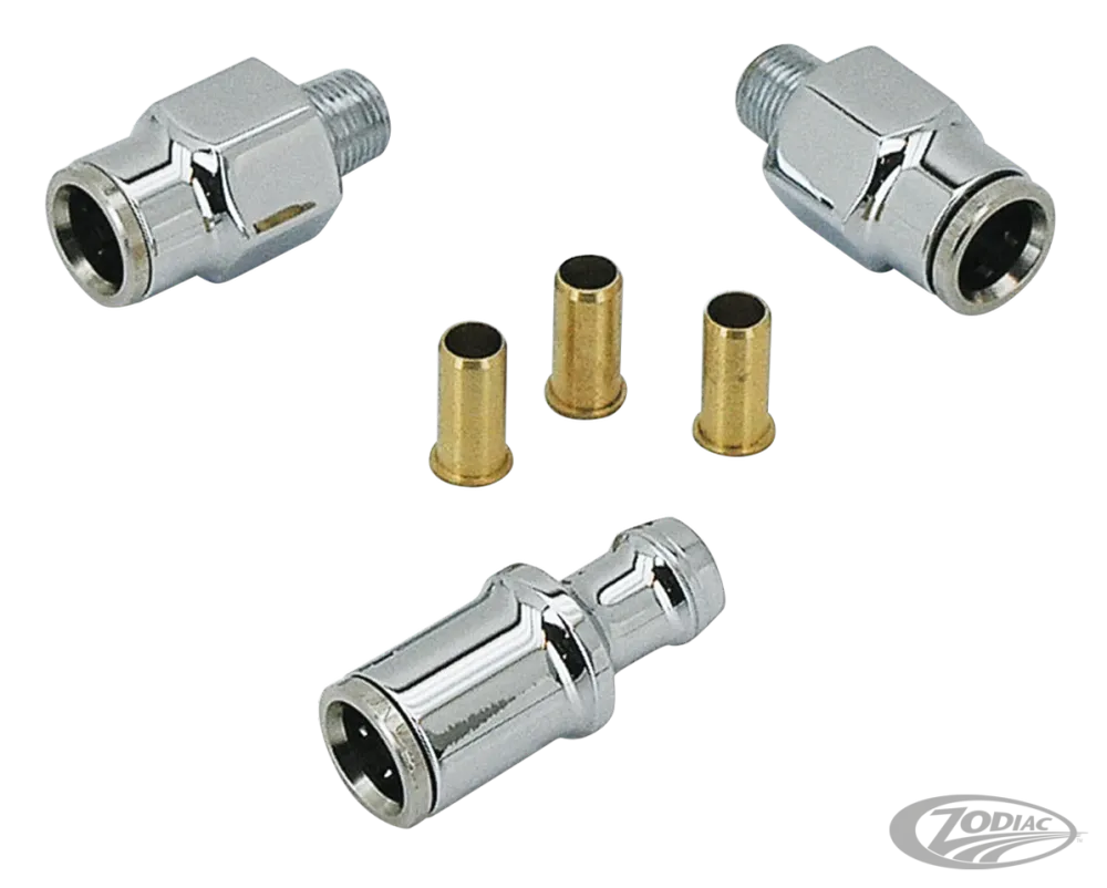 Verchroomd tank hose fitting no. 14 Harley-Davidson