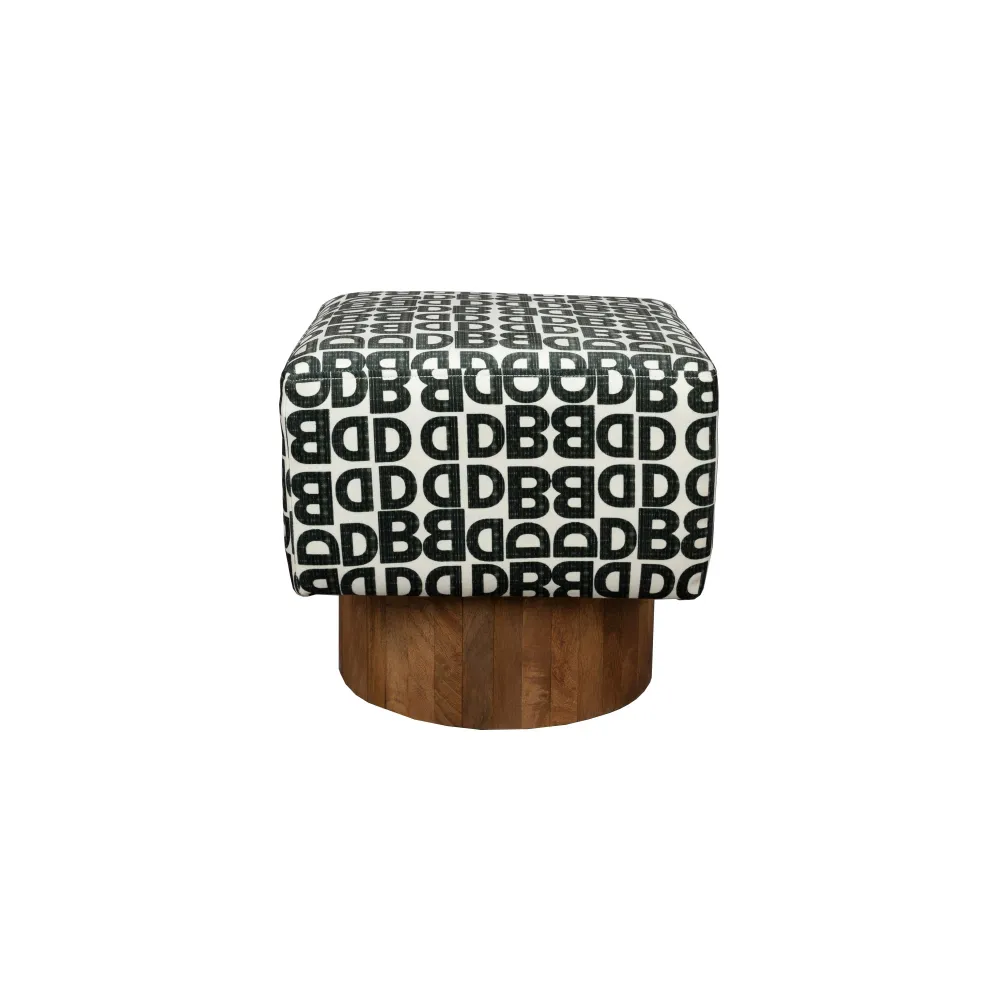 Dutchbone Monogram Kruk - Bruin