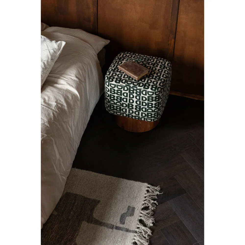 Dutchbone Monogram Kruk - Bruin
