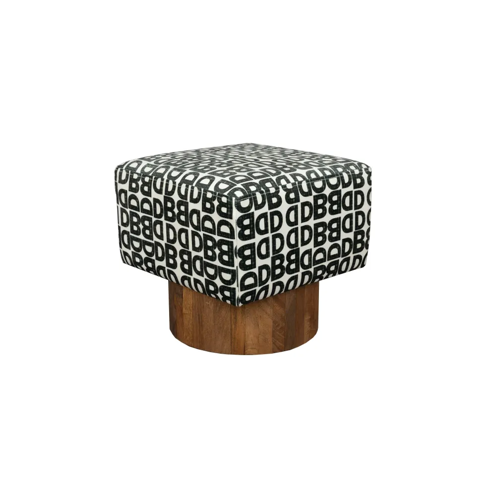 Dutchbone Monogram Kruk - Bruin