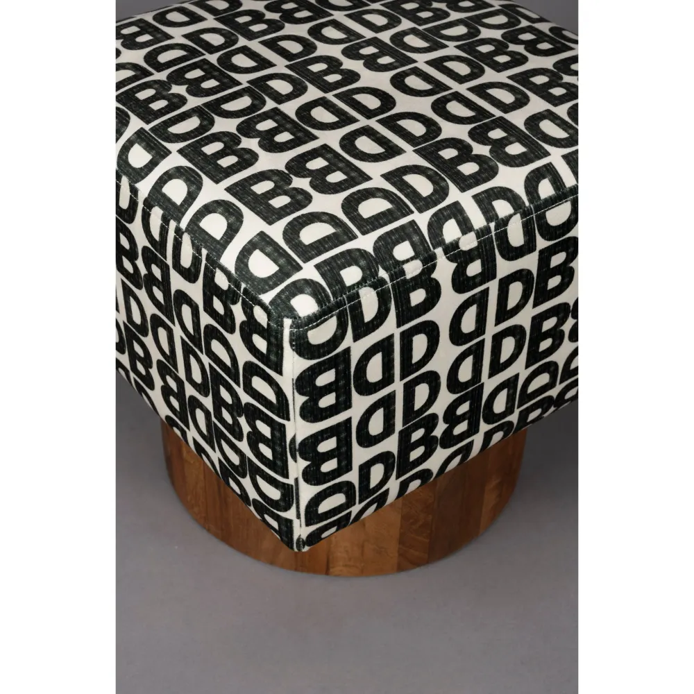 Dutchbone Monogram Kruk - Bruin
