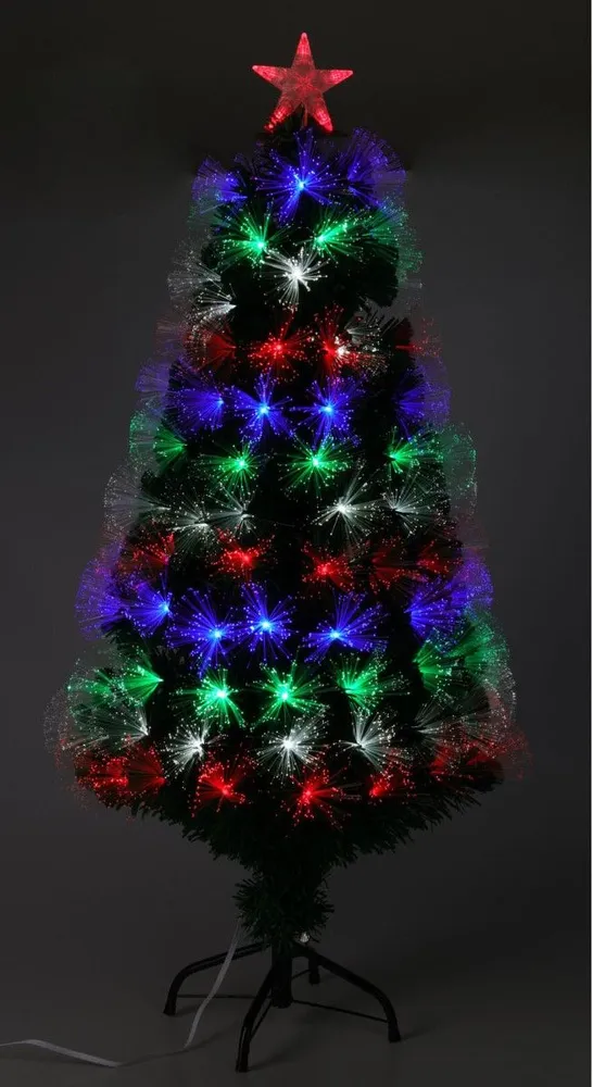Kerstboom Met Verlichting - Fiber Optic - 120 Cm - Multicolor Marcels Webwinkel