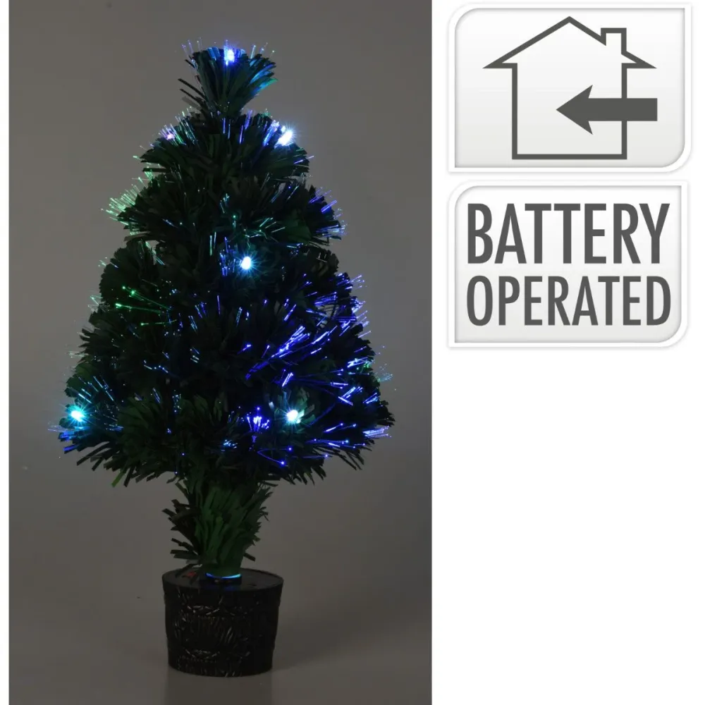 Kerstboom Met Verlichting - Fiber Optic - 45 Cm - Multicolor Marcels Webwinkel