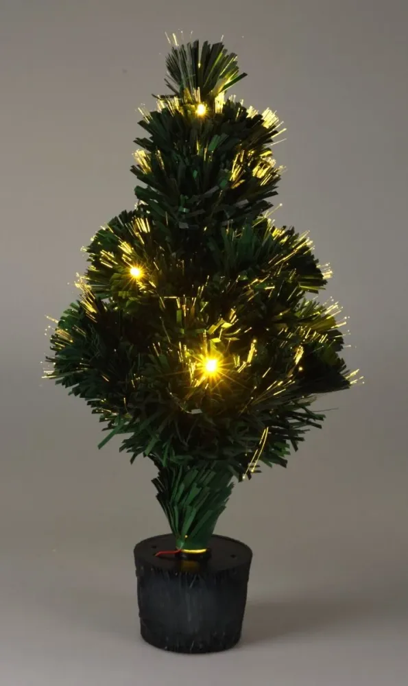 Kerstboom Met Verlichting - Fiber Optic - 45 Cm - Warm Wit Marcels Webwinkel