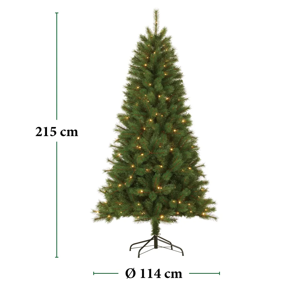 Xmas Tree Led Green 200L 215Cm Grundig