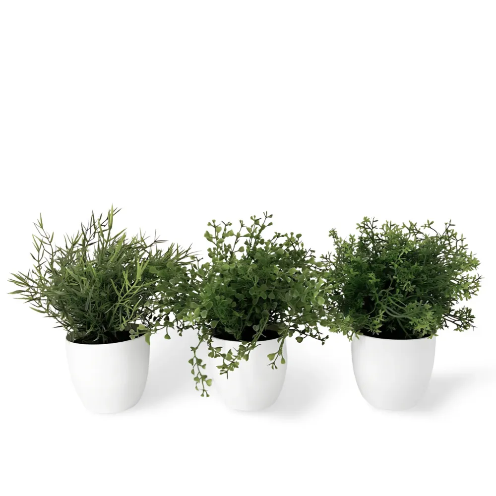 Kunstplantjes Pot 20 cm - Set 3 Boltze