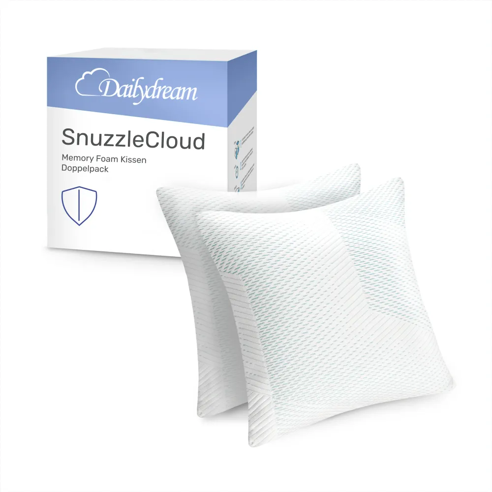 Ergonomisch kussen SnuzzleCloud, 40x40x16 cm, 2 stuks, wit