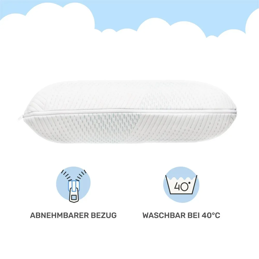 Ergonomisch kussen SnuzzleCloud, 60x40x12 cm, wit
