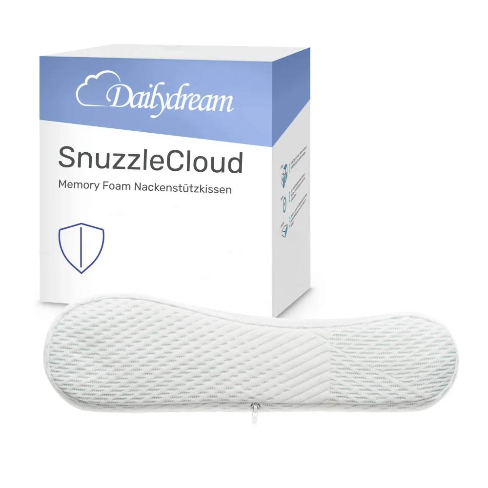 Ergonomisch kussen SnuzzleCloud, 60x40x9/11 cm, wit