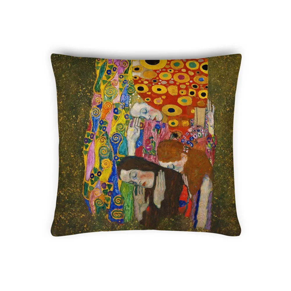 Premium kussen - Gustav Klimt, Hope II