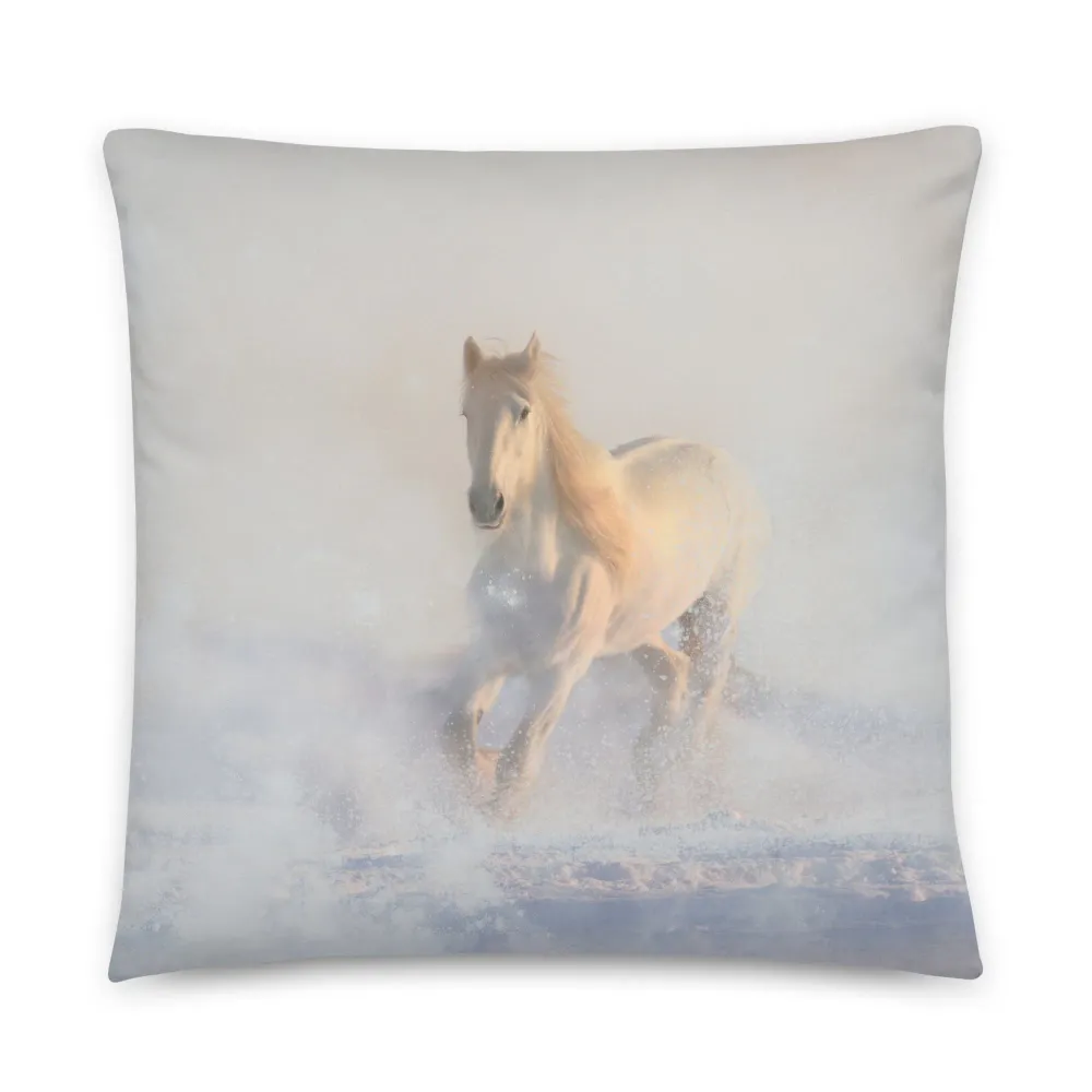 Paard de sneeuw - kussen Kuratoren von artlia