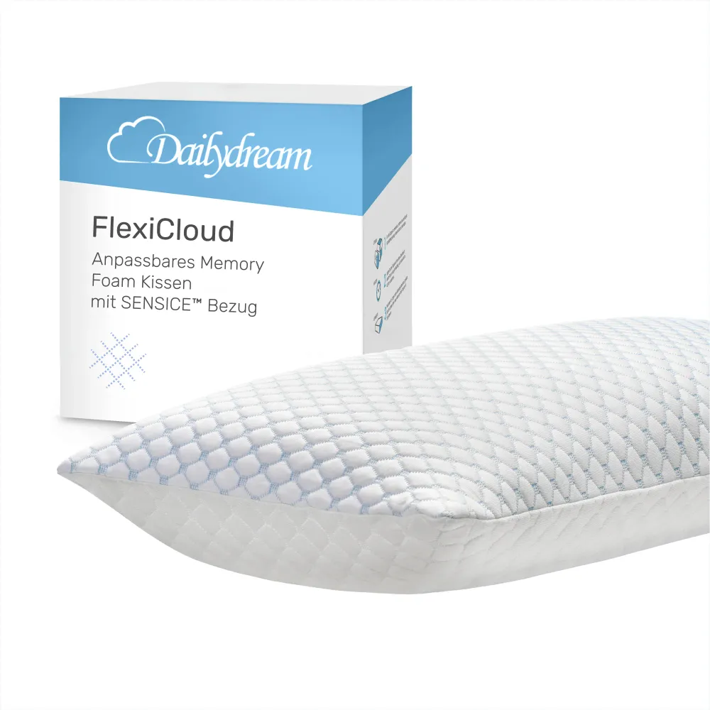 Neksteunkussen FlexiCloud, 80x40cm, wit