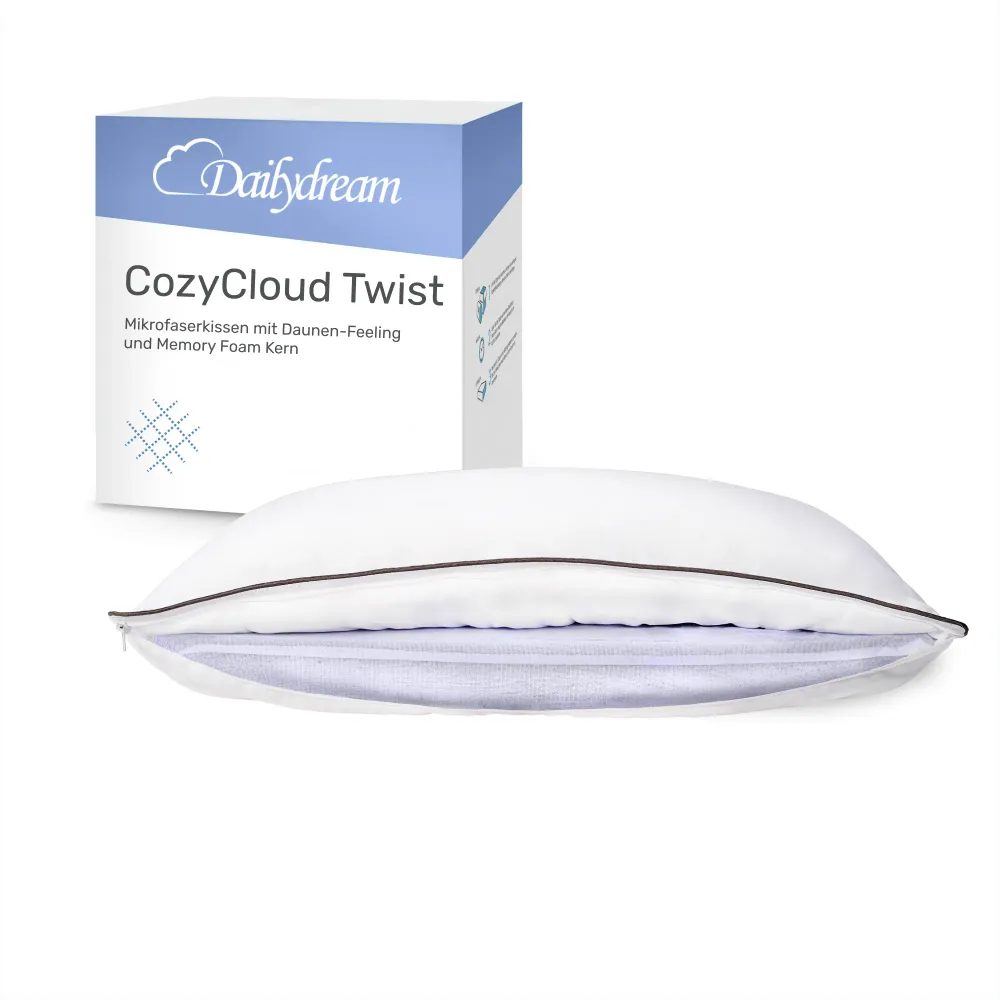 Omkeerbaar kussen CozyCloud Twist, 65 x 45cm