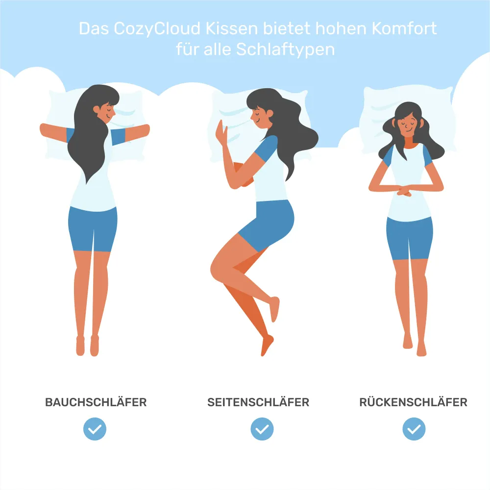 Omkeerbaar kussen CozyCloud Twist, 65 x 45cm
