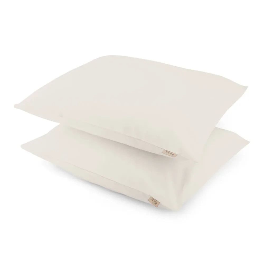 Walra - Kussensloop Crispy Cotton - 2x 60x70 cm - Off White