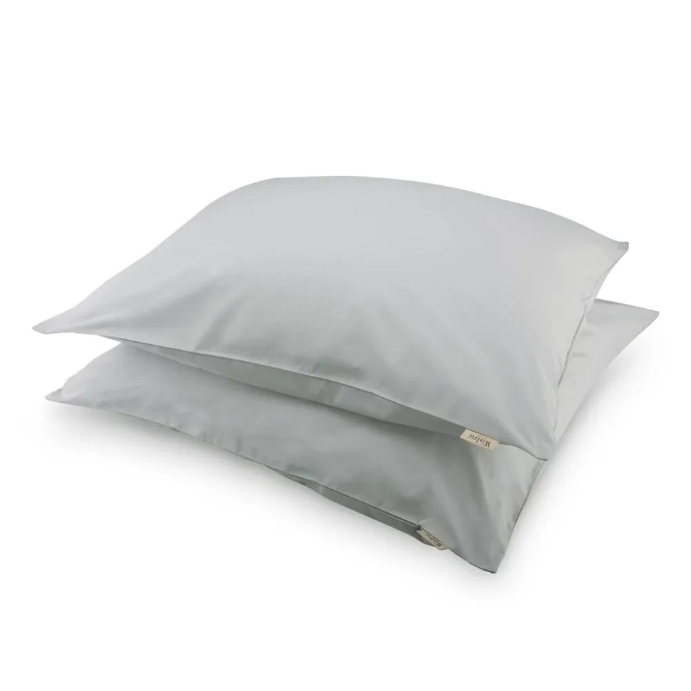 Walra - Kussensloop Crispy Cotton - 2x 80x80 cm - Grijs