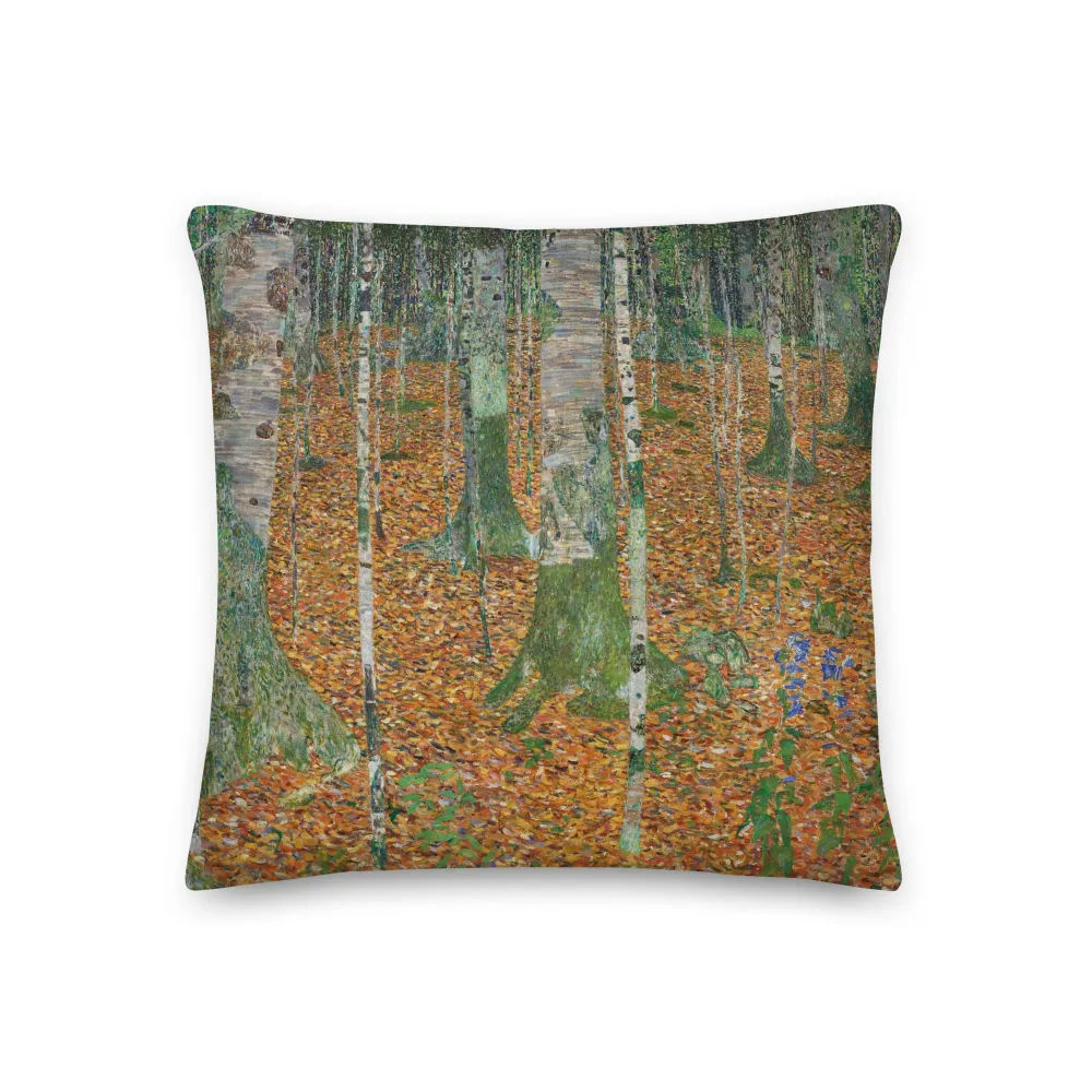 Premium-kussen - Gustav Klimt, berkenbos