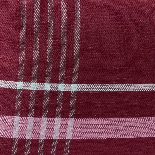 Kussen Burgundy | geruit | 40 x 60 | Hübsch