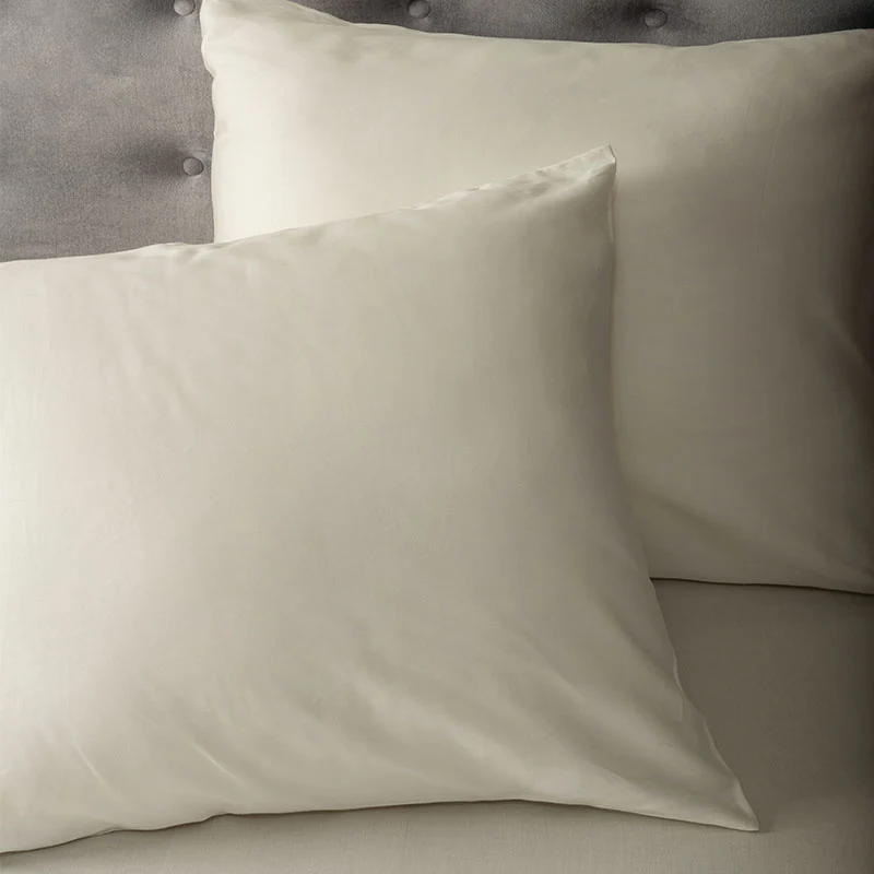 2-PACK: Satijnen Kussenslopen - Creme Dekbed-Discounter