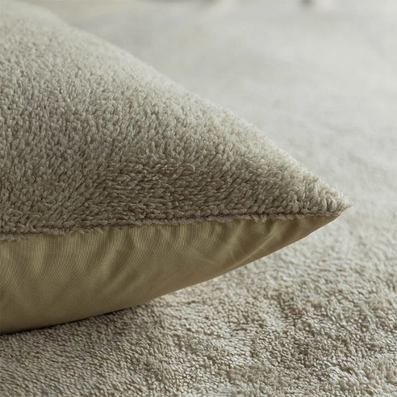 Kussenslopen Teddy: 2-PACK - Olijfgroen Fresh and Co