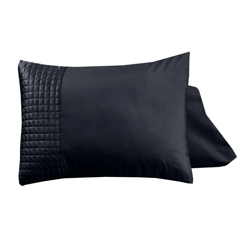 Kussenslopen - Velvet Band: 2-Pack - Zwart Sleeptime