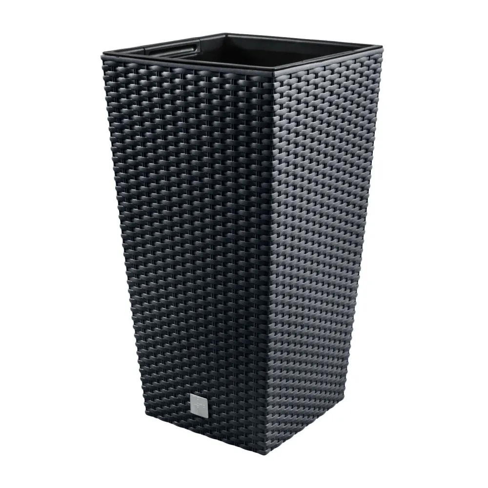 Eco-vriendelijk Groot Bloempot met Prosperplast Rato Square DRTS225 S433 antraciet