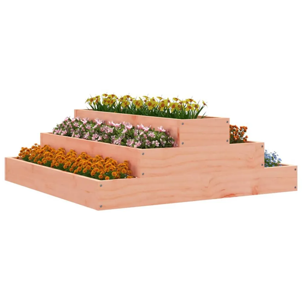 Luchtzuiverende Plantenbak 80x80x27 cm massief douglashout