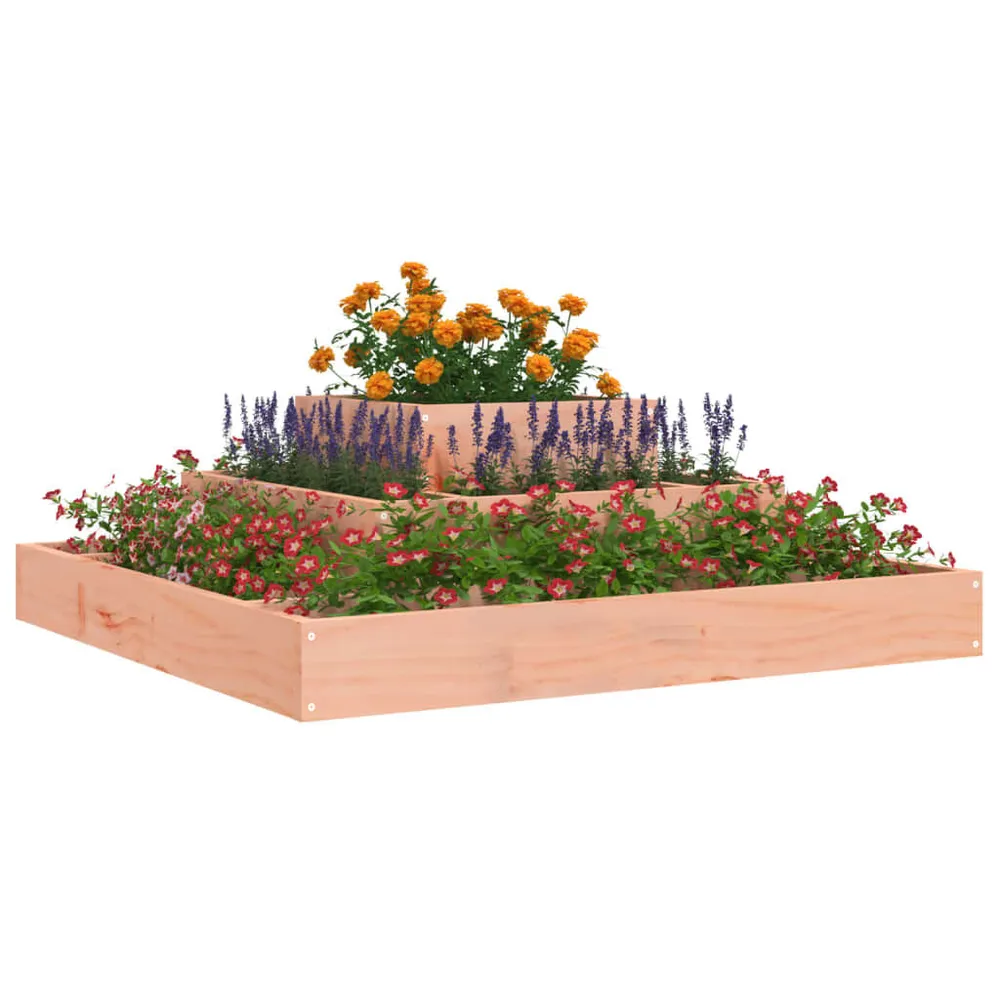 Luchtzuiverende Plantenbak 80x80x27 cm massief douglashout