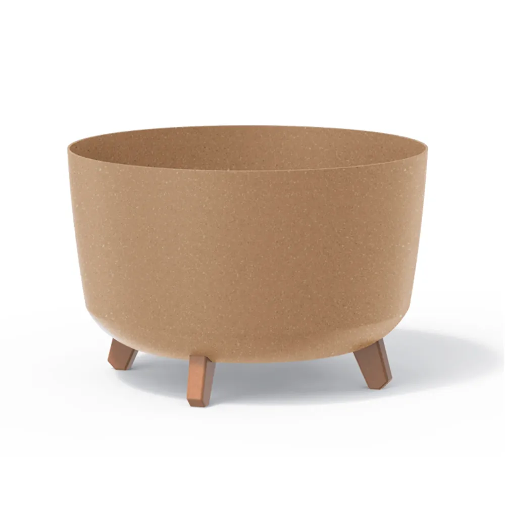 Terracotta Pot Prosperplast Gracia Basis Eco Wood - Bloempot - Naturo kleur |21,5L